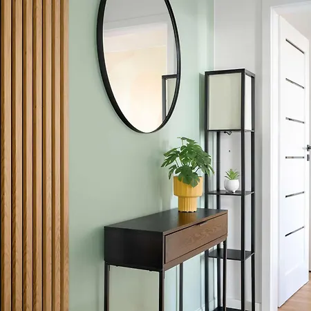 Yellow In With Air Conditioning And Desk For Remote Work By Renters *