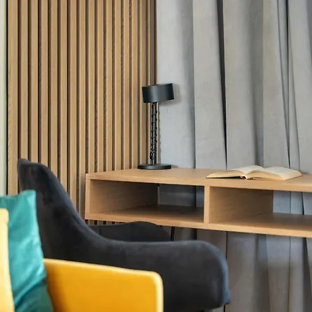 Yellow In With Air Conditioning And Desk For Remote Work By Renters